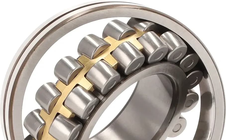 Amostra de detalhe ampliado de rolamento para controle de qualidade