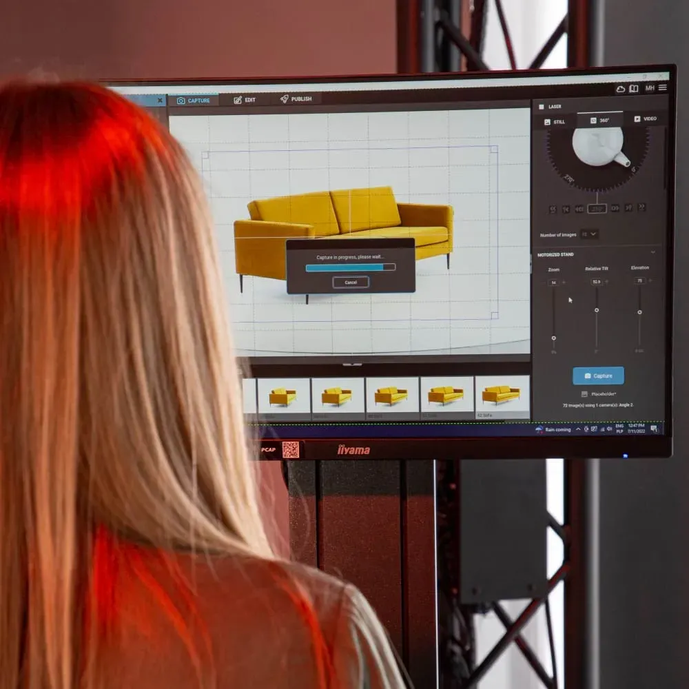 Software de edição de fotos de produtos para fotografia 360 de móveis