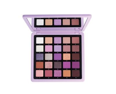Paleta grande de sombra roxa com espelho
