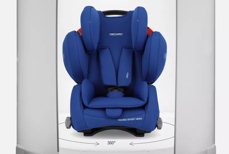 Mesa giratória motorizada no Alphastudio Compact