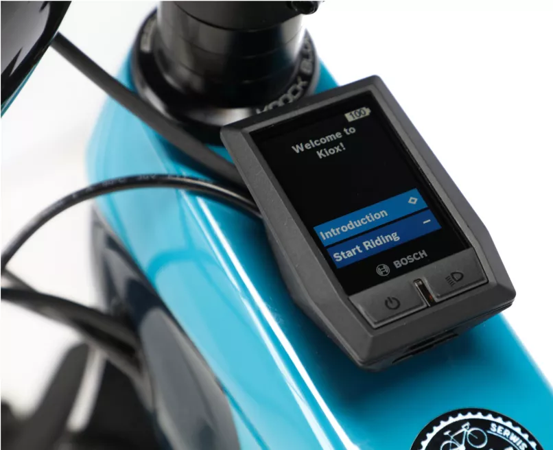 Imagem detalhada de packshot de e-bike