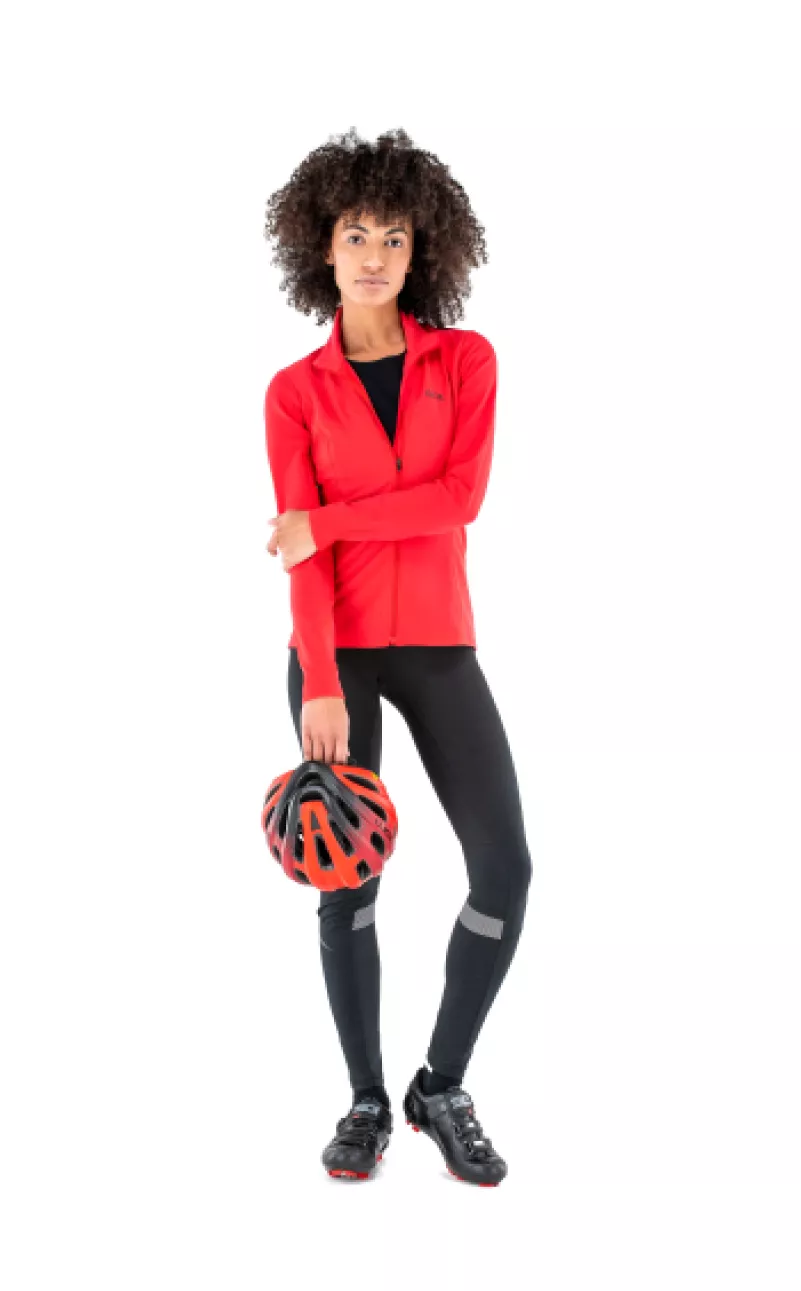 Foto de mulher em traje de ciclismo