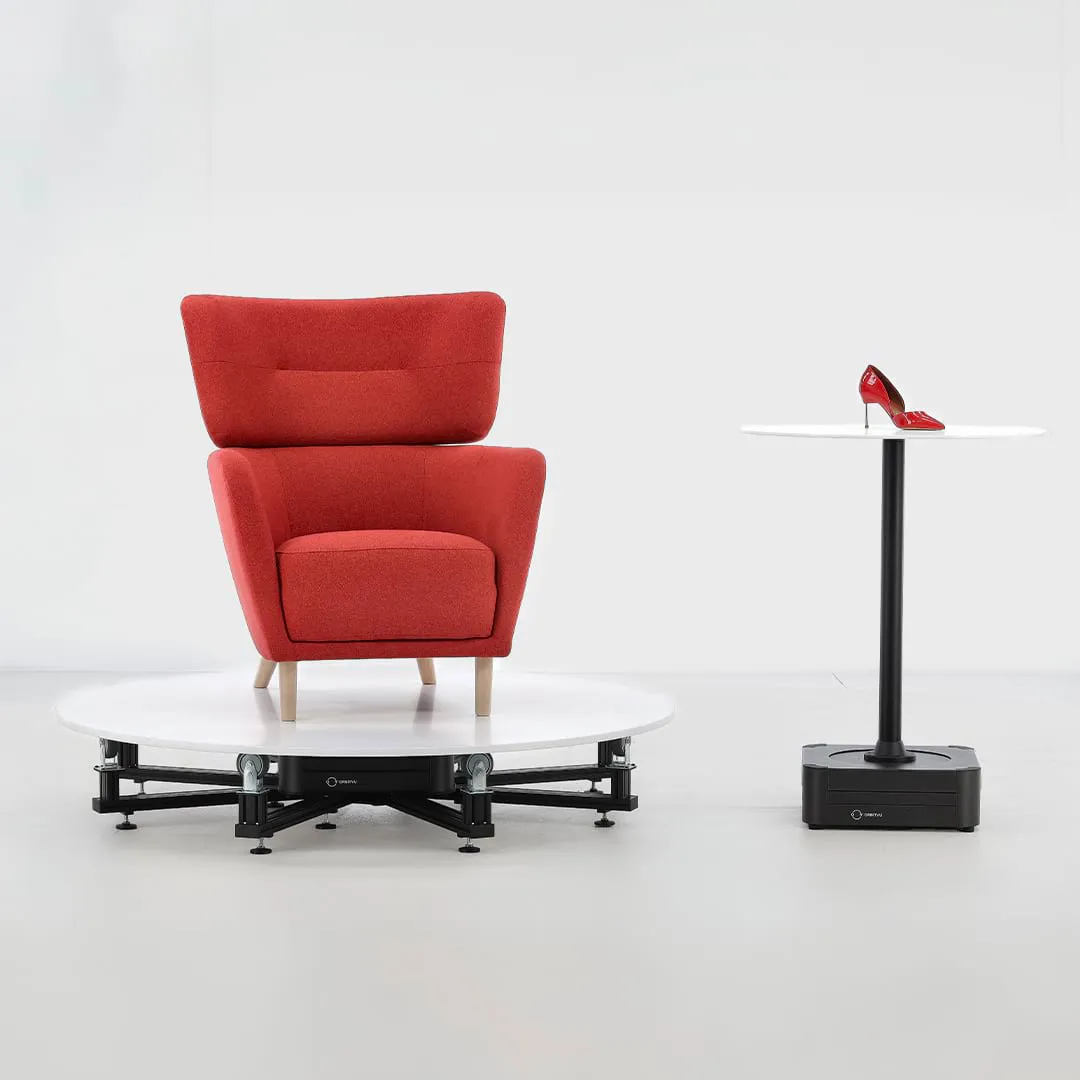 prévia das especificações do Orbitvu 360 Turntables