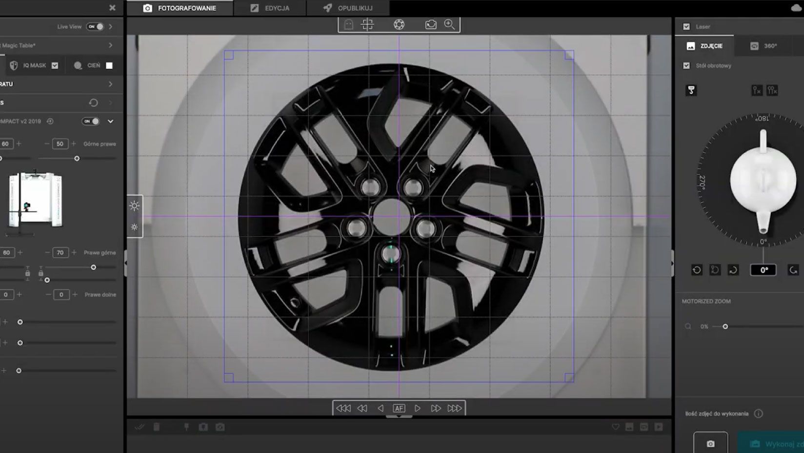Software e hardware para fotografia automotiva