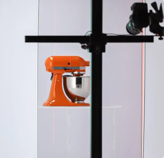 Foto de produto da batedeira laranja KitchenAid