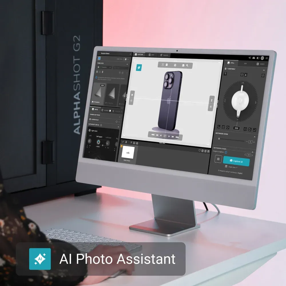 Alphashot Pro G2 com Assistente de Foto com IA